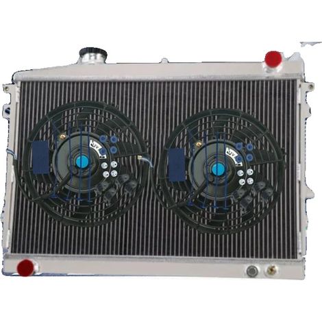 Radiateur, Construction en Aluminium, Compatibilité pour Mazda et Ford, RADIATEUR avec VENTILATEUR (1/2)