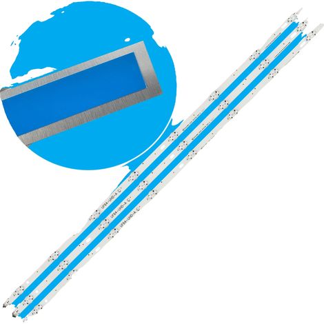 Barra de retroiluminación LED, 850 mm de largo, 8 diodos LED, compatible con varios modelos de TV, voltaje de 3 V por LED, estado original. (1/5)