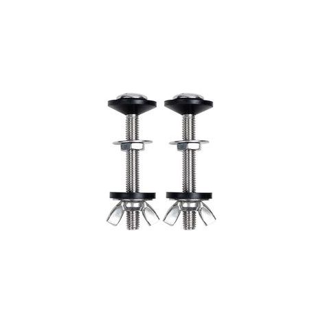 Lot de 2 vis de réservoir de chasse d'eau en acier inoxydable pour réservoir de chasse d'eau sur cuvette de WC (1/5)