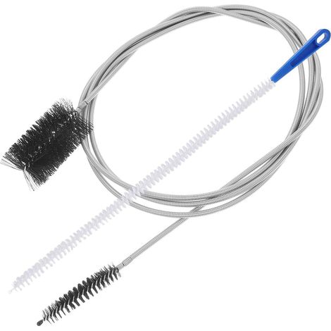 2 brosses salle de bain, inox/nylon, flexible, pour cuisine (1/5)