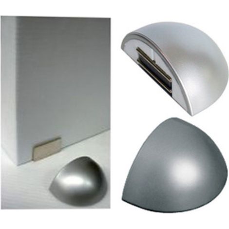 1PZ FERMAPORTE MAGNETICO CON BIADESIVO ALLUMINIO (1/2)