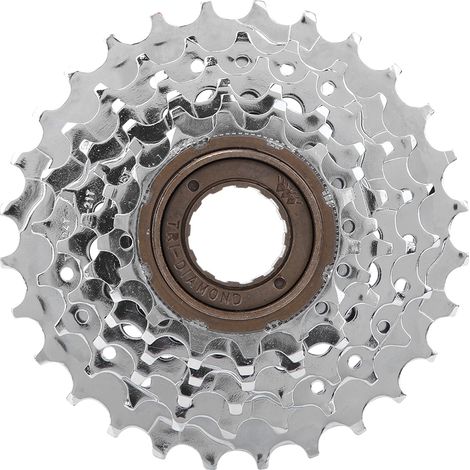 Roue libre arrière chromée 6 vitesses pour vélo de montagne, accessoire de remplacement (1/5)
