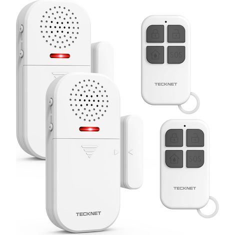 Alarme Maison sans Fil Alarme Porte avec Télécommande Détecteur Ouverture Porte 4 Modes 5 Niveaux Volume 2 en 1 Alarme Sonnette Maison Boutique Hôtel (1/5)