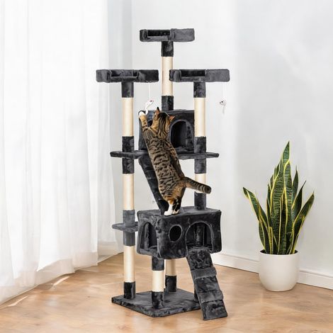 Arbre à chat gris 49 x 49 x 173 cm (1/5)