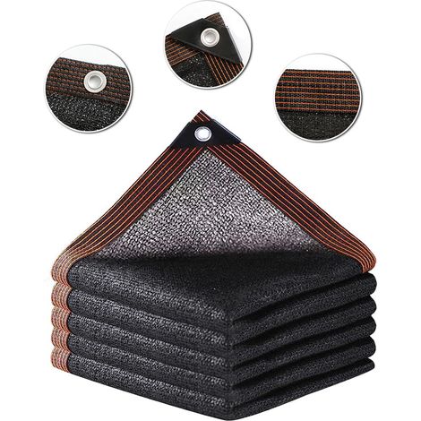 Filet d'ombrage voile extérieur terrasse pour patio protection rayons UV pour extérieur, arrière-cour, jardin, (2 × 3 m) (1/5)