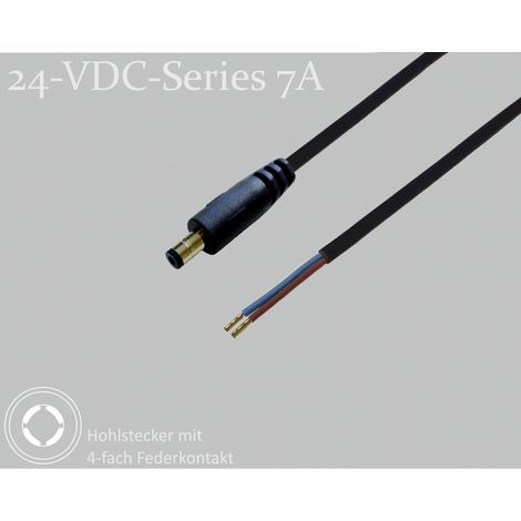 BKL Electronic 075908 DC-Steckverbinder DC-Hohlstecker - Aderendhülsen 5.5 mm 2.1 mm 1.5 m 1 St. S (1/2)