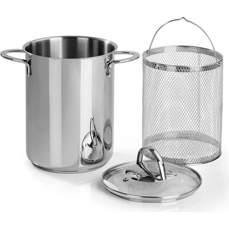Pentola Asparagera Inox 18/10 cm 16 Barazzoni (1/4)
