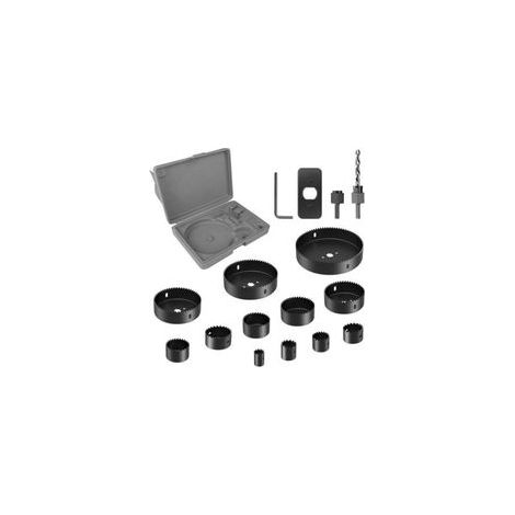 16 Pièces Scie Cloche 19-127mm, Coffret Scies Trépans et Foret Centrage pour Perceuse, Jeu de Scies Cloches avec 1 Clé Hexagonale