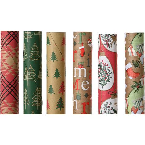 Carta Regalo natalizia Multicolore modello assortito 200cm