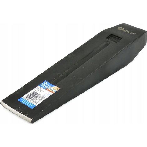 Geko Holzspaltkeil schwarz 2 kg aus geschmiedetem Stahl