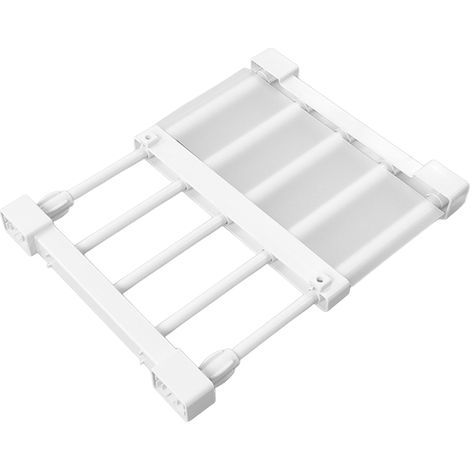 Étagère extensible à tension pour placard, sans clous, séparateur de rangement pour armoire, longueur 23-30 cm / 9,1-11,8 pouces (1/5)