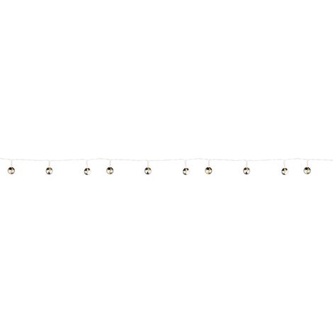 Lichter Kette LED Weihnachten Kugeln Dekoration Chrom Leuchte Lampe Licht Fenster Nordlux 80110000