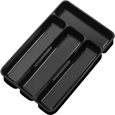 Organisateur De Tiroir À Couverts  Range-couverts  Boîte De Rangement 4 Compartiments Pour Cuisine Maison Comptoir Appartement Cuisson Cuillères Dortoir Camping Université - Pour Maison (1/5)