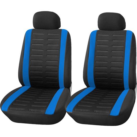 Housses de Siège de Voiture Avant Universelle Bleu, Housse de Sieges Auto Universel pour Conducteur (1/5)