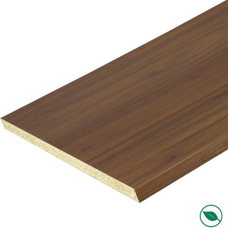 Forestea – Plan de travail stratifié CPL Noyer 3020 x 635 x 28 mm – FSC MIXTE 70% – Finition bois naturel pour cuisine et salle de bain