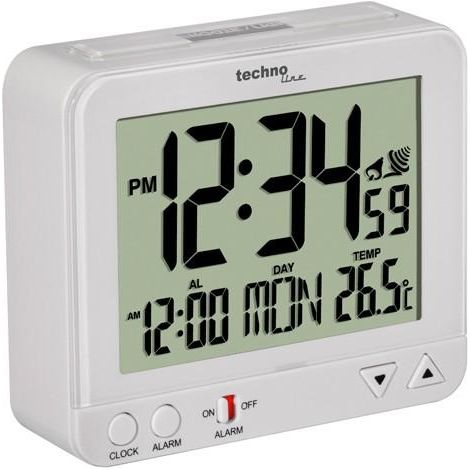 Techno Line WT 195 reloj despertador digital blanco elegante