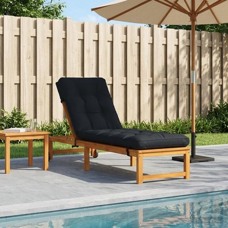 vidaXL Cuscino per Lettino VIANEN 100% Poliestere Blu Scuro