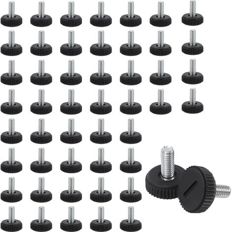 50 PCS M6 x 20mm Adjustable Levelling Feet, 6mm Adjustable Furniture leveler Table Screw Legs for Chair Sofa Cabinet (1/5)