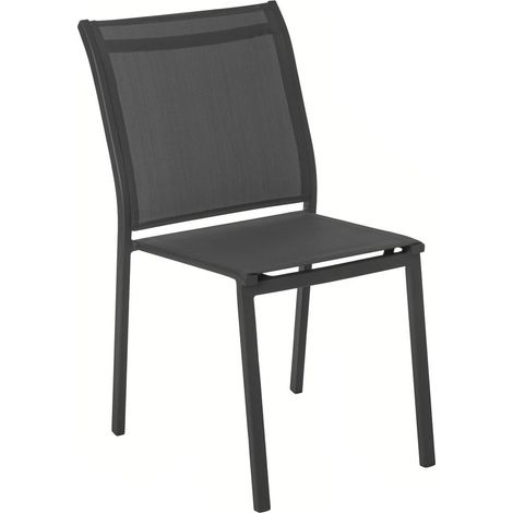 Stapelbarer Sessel Essentia in Anthrazit- und Graphitgrau (1/2)