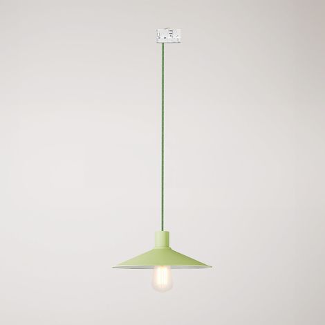 Creative Cables - Candeeiro suspenso Swing Pastel com abajur para sistemas de calhas - lâmpada não incluída