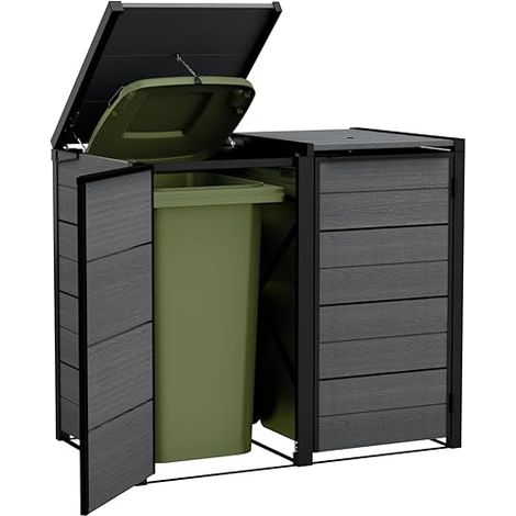 CONTENEDOR DE CUBOS DE BASURA KETER GRIS (1/5)