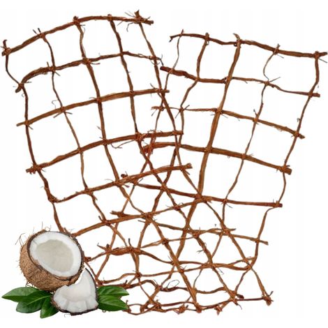 Centro de mesa decorativo natural de red de coco 70x35 (1/4)