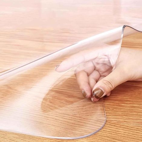 Tappetino protettivo trasparente in plastica per piano di lavoro da cucina, spessore 2 mm, 80 x 160 cm, 80 x 180 cm, 80 x 200 cm, impermeabile, resistente, facile da pulire. (60 x 150 cm)