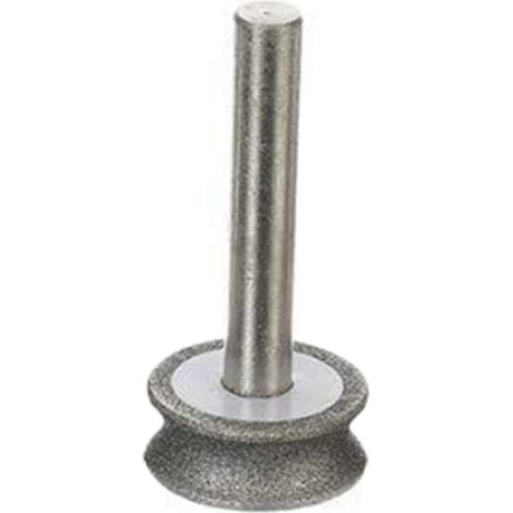 Meule diamantée pour rectification de verre, chanfrein à bord droit d'avion, 6 mm (5 mm) (1/4)