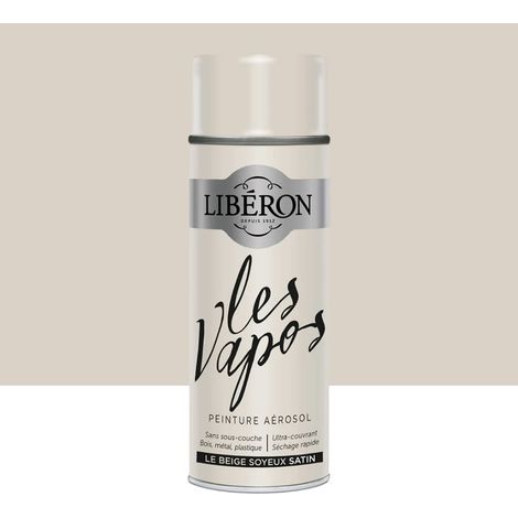 Peinture aérosol LIBÉRON Les Vapos Satin Le Beige Soyeux 0,4 L (1/4)