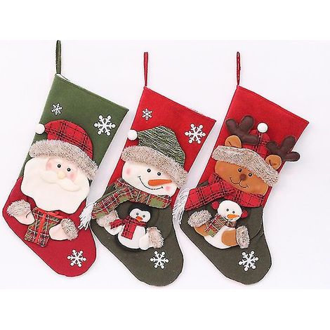 Chaussettes de Noël, sac cadeau, décoration de Noël, chaussettes, sac cadeau, pendentif sapin de Noël, décoration de Noël (1/5)
