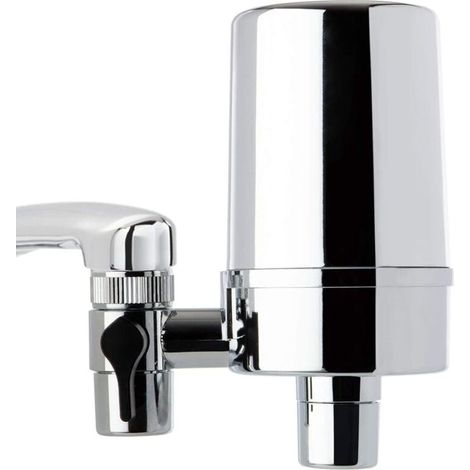 Faucet Water Filter for Kitchen, Bathroom or RV Sink, Long Lasting 500 Gallon, Chrome Finish (1/5)