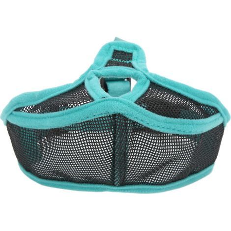 Muselière pour chien à museau court en maille, réglable et respirante, anti-morsure, pour bouledogue. (1/5)