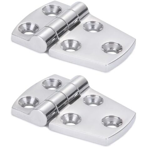 (SUS316 2pcs 38 mm x 57 mm)Support de matériel Porte Charnière Acier À toute épreuve Charnière de bateau en acier Cabinet Plateforme Charnière en aci (1/5)