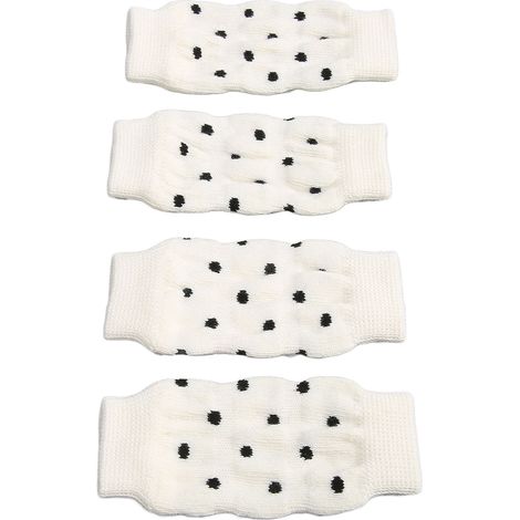 Lot de 4 protège-coudes pour chien, motif à pois mignons, confortables, très extensibles et résistants à la saleté, taille L. (1/5)