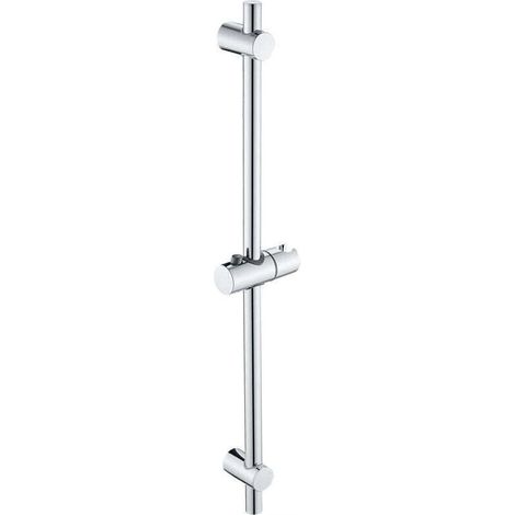 Barre de Douche Acier inoxydable Ensemble de Douche 68cm Avec Support de Douche Dimensions 68 x 2,2 cm, chromé (1/4)