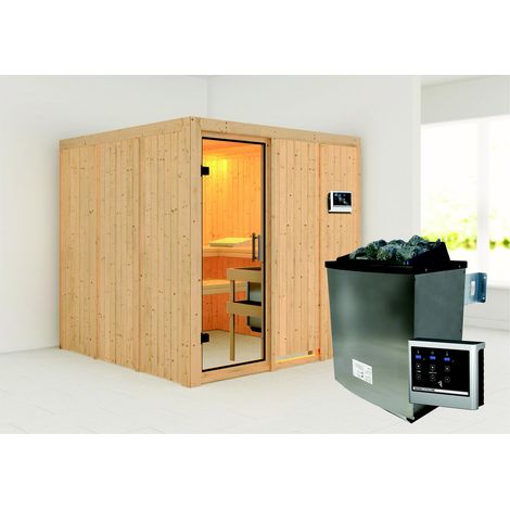 Rodin Front, 9KW ext.Strg klarglas Ganzglastür