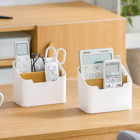 Schreibtisch-Organizer, Fernbedienungshalter, 2er-Set