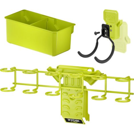 Confezione RYOBI LINK System Portacacciavite - Gancio doppio reversibile - Doppio cestino di stoccaggio