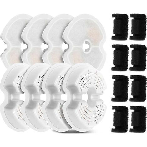8er-Pack Ersatzfilter & 8 Pumpenfilter für Katzenbrunnen