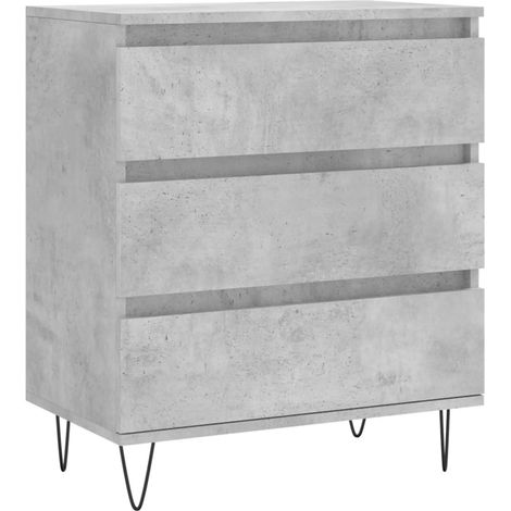 Credenza buffet cassettiera mobile contenitore organizer cucina soggiorno soggiorno 60 x 35 x 70 cm derivati del legno grigio 020031984