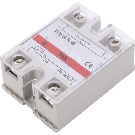 Relais statique SSR 10A 24-380V CA, régulateur de tension pour la commande de machines (1/5)