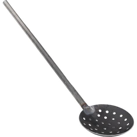 Flüssigkeits-schöpflöffel zum Entfernen von Schlacke Schmelzofen mit Robustem Eisensieb for (1/5)