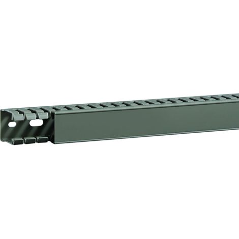Goulotte de câblage BA7A 40x30mm PVC gris pierre HAGER BA7A40030