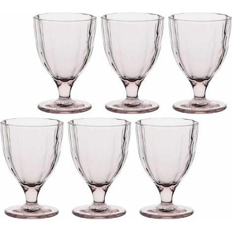 Set of 6 Amami glasses - Light pink, 300 ml