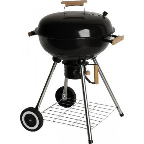 VERDELOOK Barbecue in Acciaio smaltato con Coperchio, 55x50.5x90 cm
