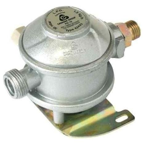 Favex – Détendeur gaz simple mixte 30 mbar – Réglage précis jusqu'à 35 mbar – Prise test d'étanchéité incluse – Installation facile avec raccord 20x1,5M