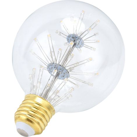 Ampoule LED antique 3W G95 E27, ampoule ronde globe pour décoration festive, lumière chaude (1/5)