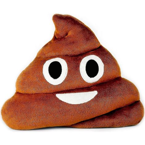 Plüschkissen in Kacka-Form, rundes Dreieck, Gefühlskissen, niedliches Deko-Kuscheltier, braun, Geschenk für Kinder und Freunde (1/4)