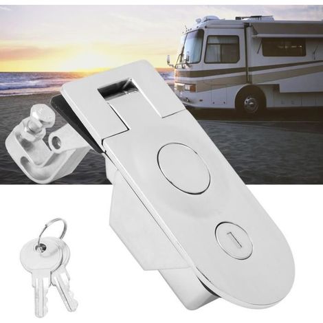Serrure à compression QI123648 en alliage de zinc avec 2 clés pour accessoires de bateau (1/4)