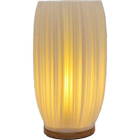 Lampe de chevet vintage à rayures, petite veilleuse pour table de nuit, idéale pour le bureau et la décoration, Breeze D (1/5)